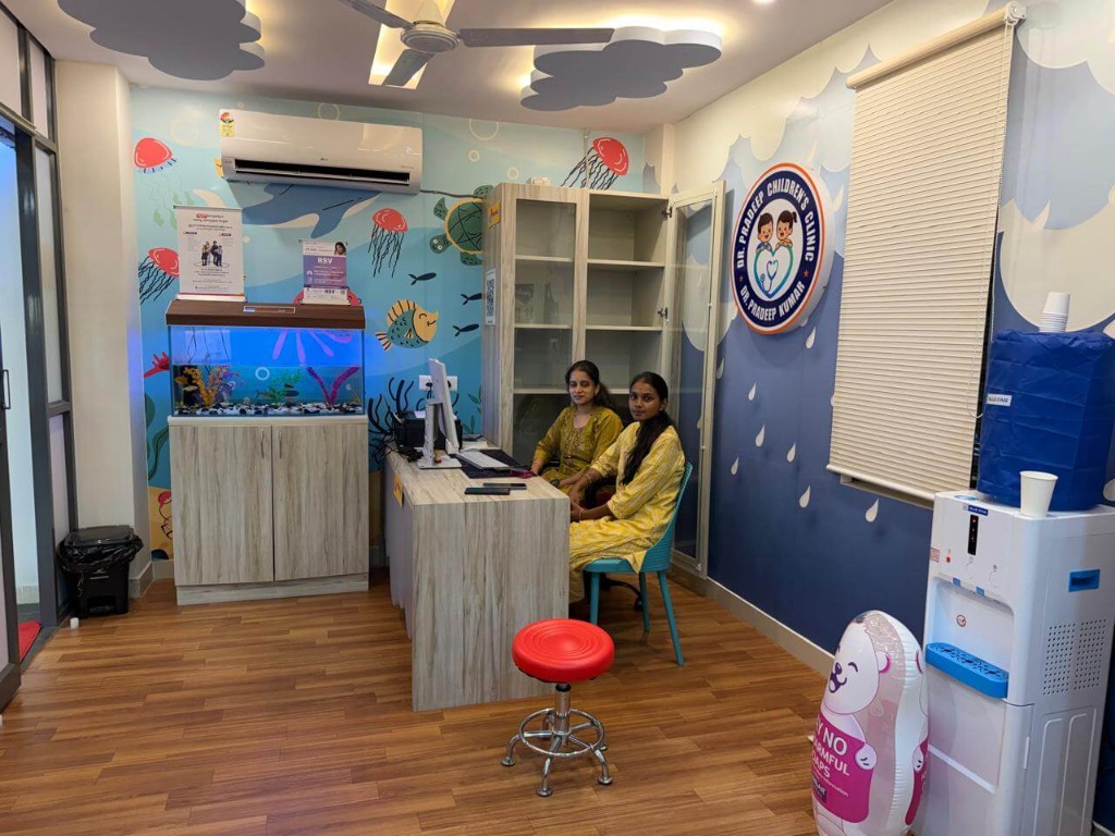 Dr Pradeep at Clinic Desk